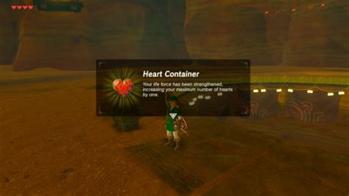 A heart container location in The Legend of Zelda: Skyward Sword
