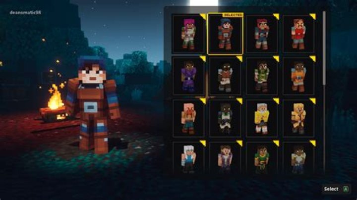 A Minecraft Dungeons player stands in front of huge doors