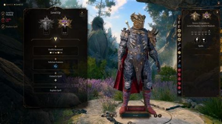 A Paladin Warlock levels up in Baldur&rsquo;s Gate 3