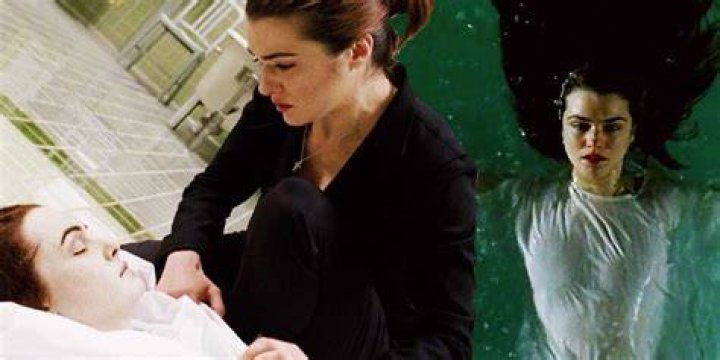 constantine holds angela under water in a bathtub