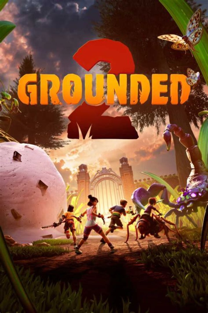 Grounded - the kids run through a gigantic back yard, with gnarled roots