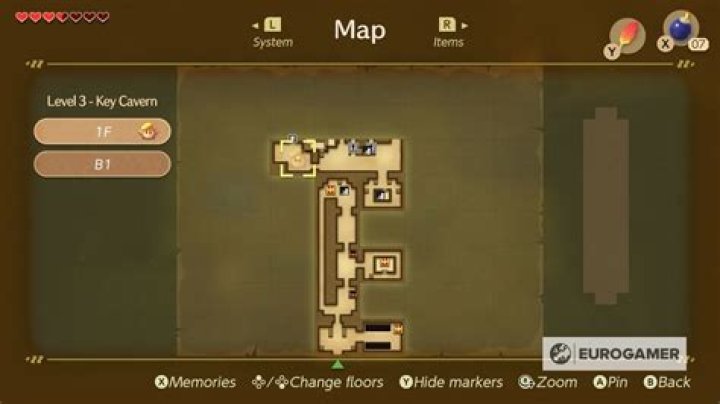 Link&rsquo;s Awakening Key Cavern Pegasus Boots let you run at the Vacuum Mouth to attack it