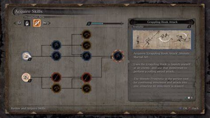 Sekiro Grappling Hook Attack Prosthetic Arts skill