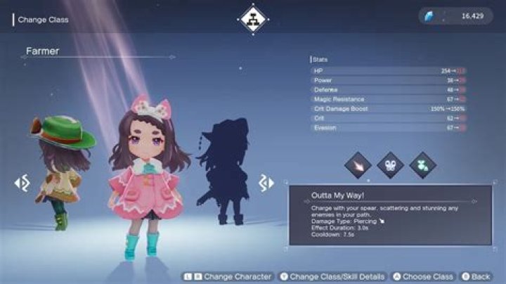 The class selection screen in Last Epoch